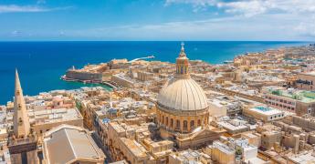 Widok na Valettę - stolicę Malty.